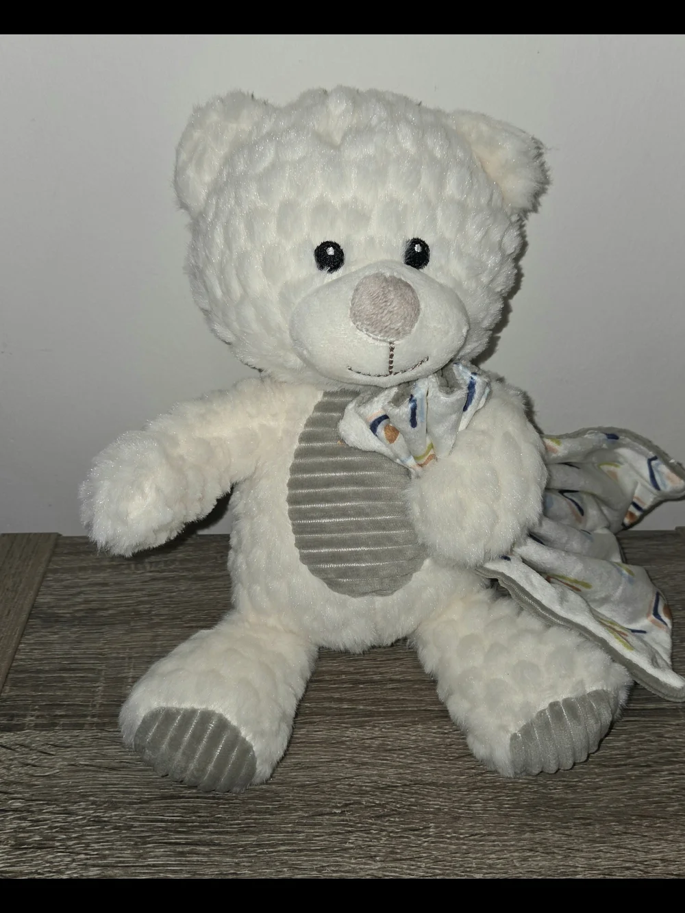 Spark Create Imagine Bear with Rattle and Blanket Lovey 12